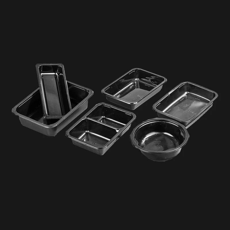 
Disposable plastic fast cpet ovenable custom tray container for food 