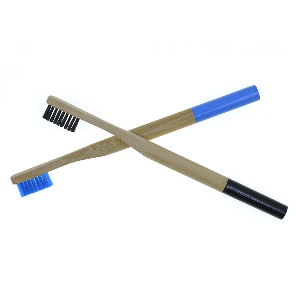Round Handle Colorful ended Zero Waste Bamboo Toothbrush For Adult /Kids