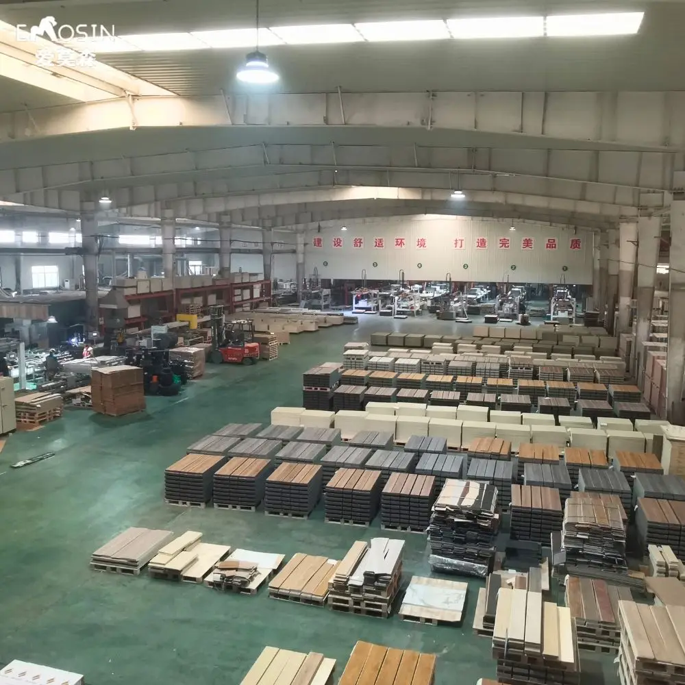 2024 popular design eco-friendly plastic pvc vinyl plank tile acoustic reduce sound proof soundproof carpet look spc flooring