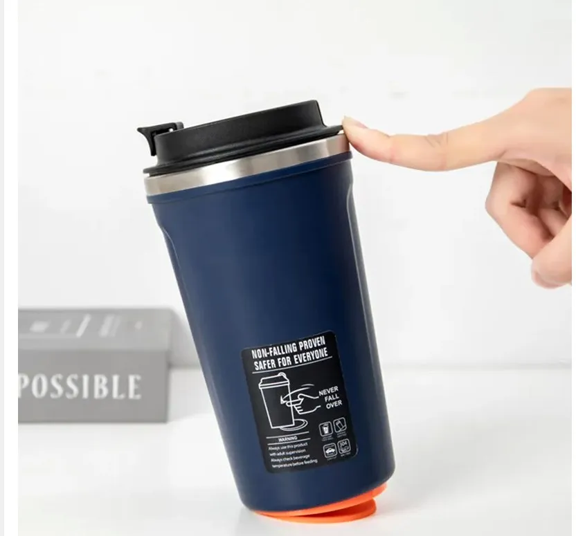 SJB101 350ML/500ML Stainless Steel Insulated Vacuum Drinkers Tumblers Cups Coffee Cup Magic Vacuum Suction Tumblers