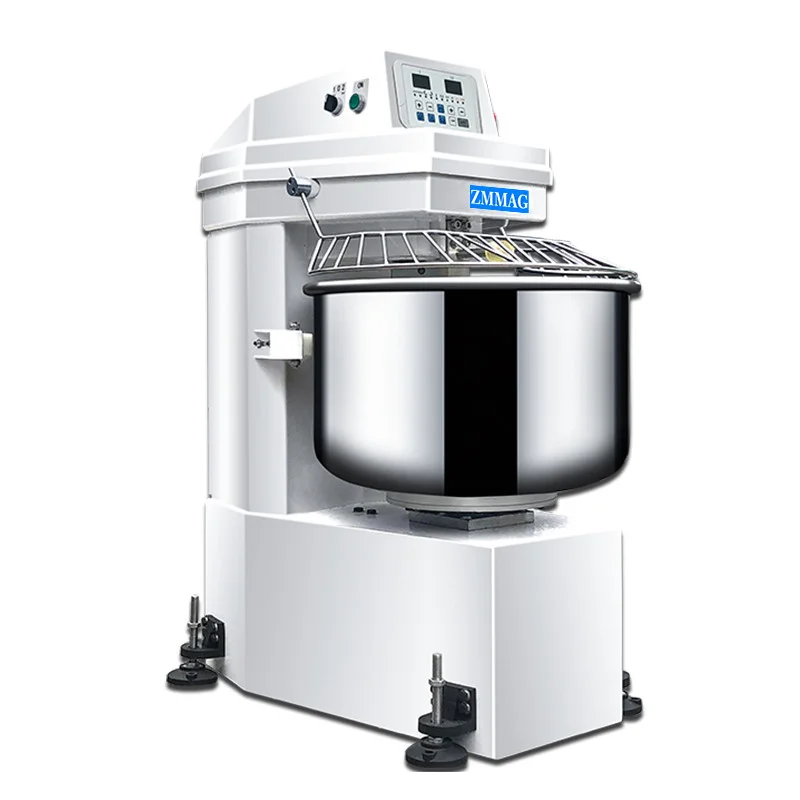 Spiral Mixer with 304 stainless steel bowl flour mixer machine price 125 liter 50kg dough mixer