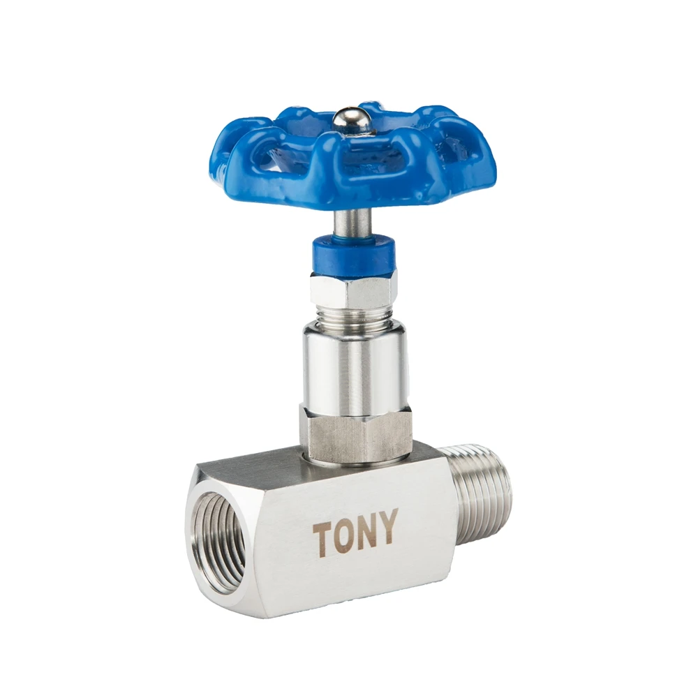 Instrumentation High Pressure Male Female Thread 6000psi SS316 Gas Micro Needle Valve