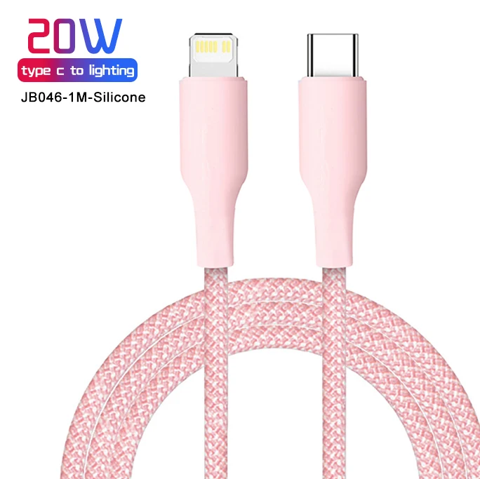 Wholesale 3Ft 6Ft 10Ft PD 20W 27W USB C to Lighting Charging Data Cable for iphone 12 13 14 pro Fast Charger Cable USB Type C
