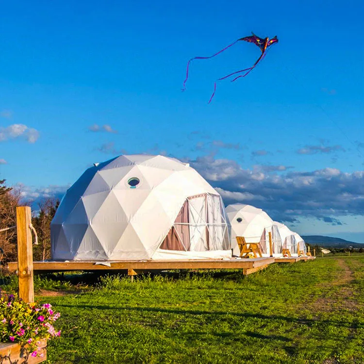 Waterproof Outdoor Resort Garden Luxury Dome Hotel  Geodesic Ball Dome Tent House For Glamping