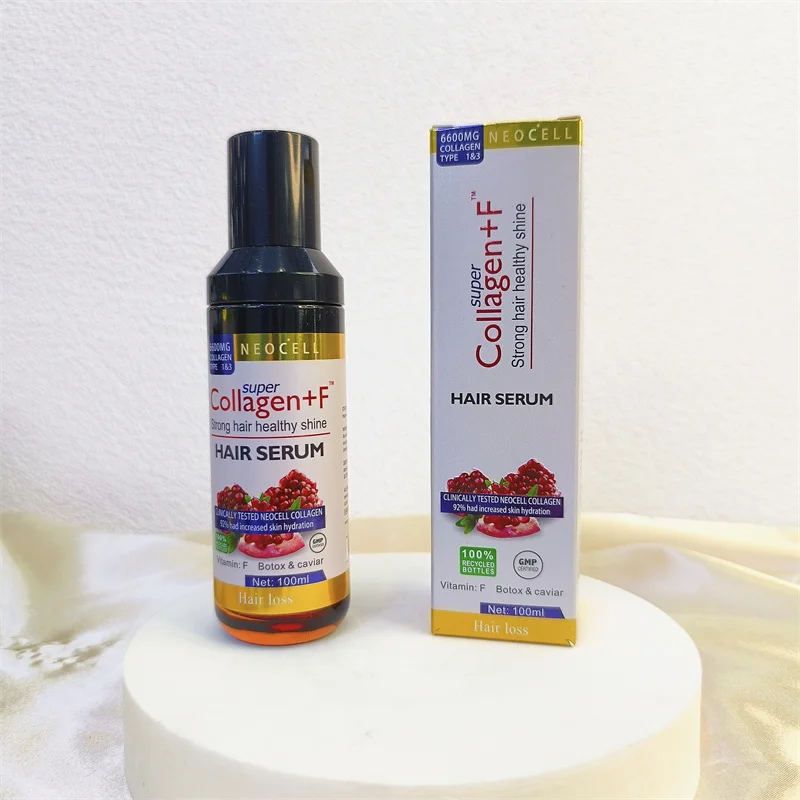 Professional Moisturizing Collagen Strong Hair Healthy Shine Hair Serum Vitamin F Repair Hair Essential Oil