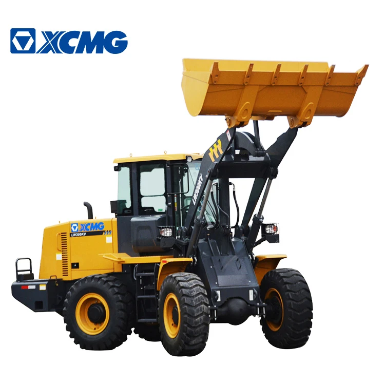 Buy XCMG 3 ton wheel loader LW300KV 92kw power small front loader with 2-3m3 bucket