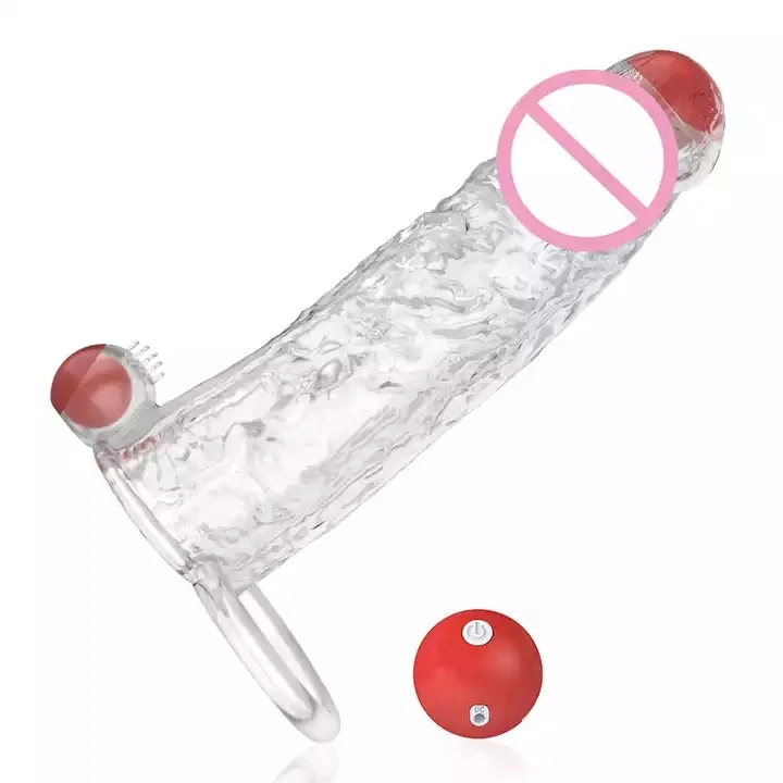 Black Wolf Wireless crystal male set charging 10 frequency conversion penis lengthening thick double vibration penis orgasm