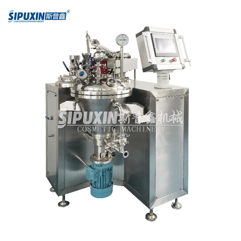 SPX Factory Price 5L Laboratory Vacuum Emulsifier Homogenizer Emulsifying Machine