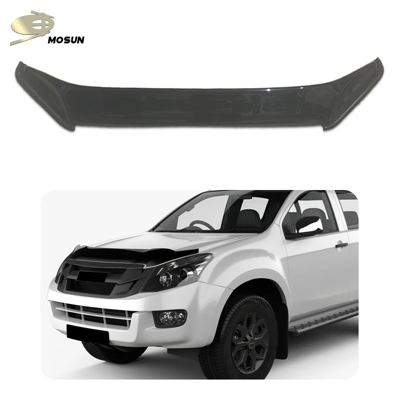 MOSUN bonnet guard Protector Front Bonnet Bug Shield Hood Deflector For Isuzu D-MAX 2012-2017