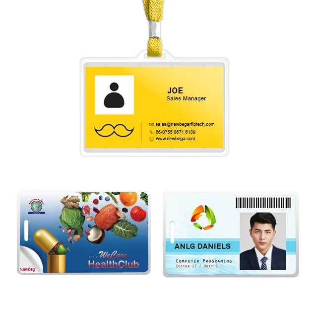 Custom Factory EM4100 125KHZ Plastic PVC Smart student card membership card employee id card for access control
