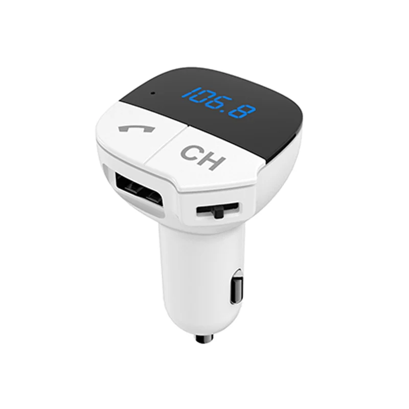 Custom Portable Hands free Wireless Radio FM Transmitter Car MP3 Player Car Stereo Music Player USB Car Phone Charger Adapter