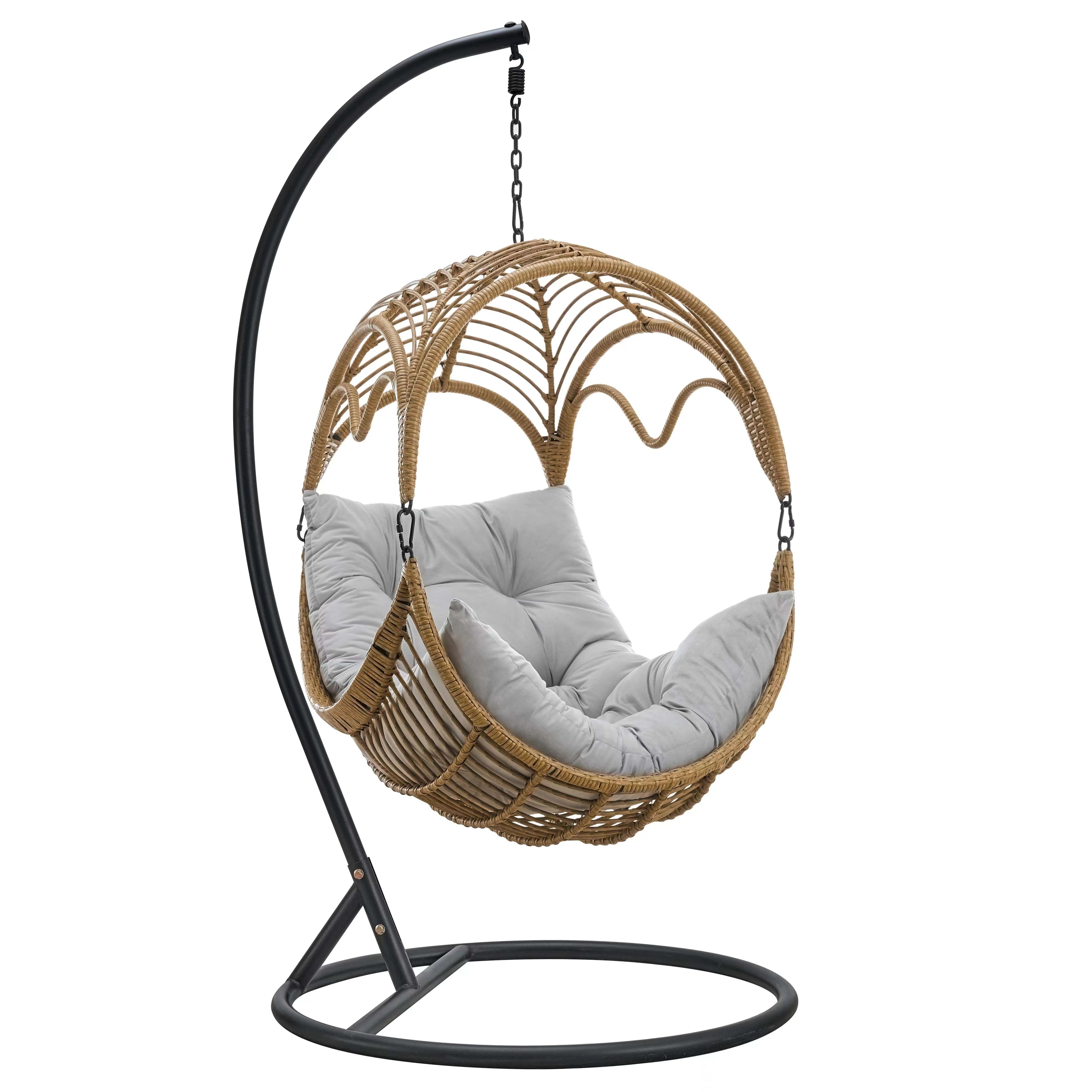 Factory Wholesale Low Price High Quality Outdoor Metal Egg Chair Sensory Swing Set Hanging Egg Chair With Stand