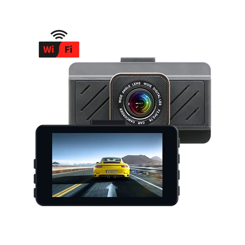 OEM Manufacturer  Fashion Design 3 inch Dual-way DVR 4k+1080P GPS Dash Cam Loop Recording DVR for Universal Car