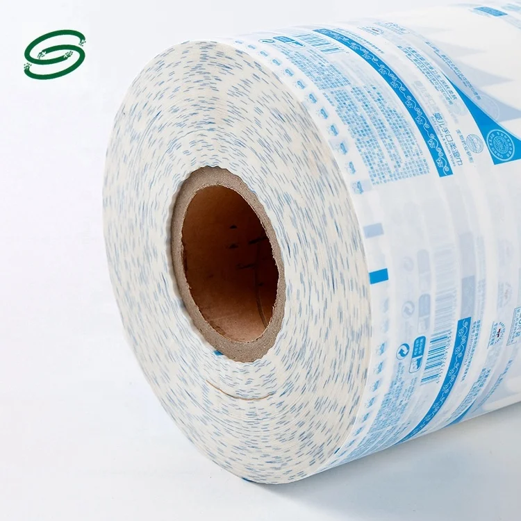 Wet Wipes Bag Packaging Custom Plastic Sealing Roll Film