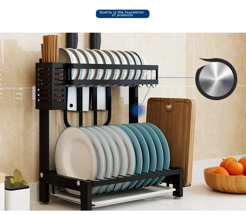 Кухонная сушилка для посуды стойка из нержавеющей стали
