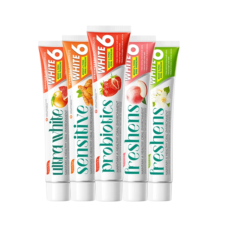 OEM SADOER Oral Care Brightening Whitening Toothpaste Protect Gums freshness Breath Mouth Teeth Cleaning Probiotic Toothpaste