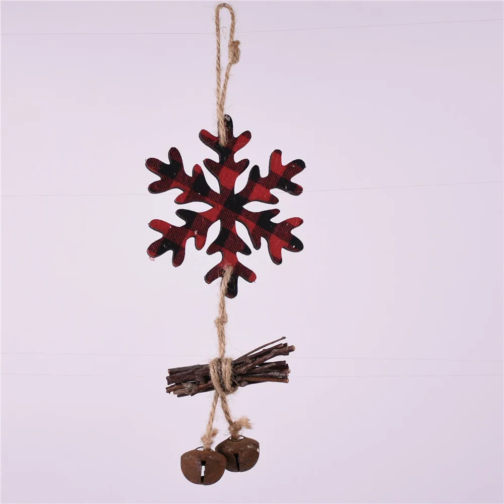 GY BSCI Natural Wooden Crafts Star Shape Decoration Handmade Hanging Christmas Ornaments