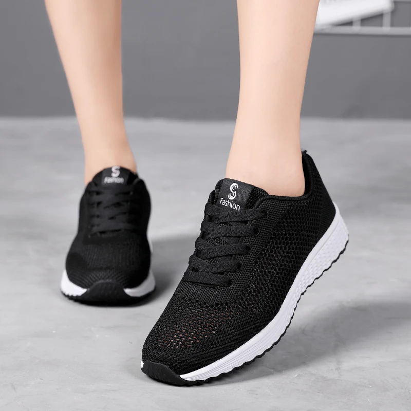 Factory price  women sport shoes pink walk sports shoes casual sports shoes running mountaineering