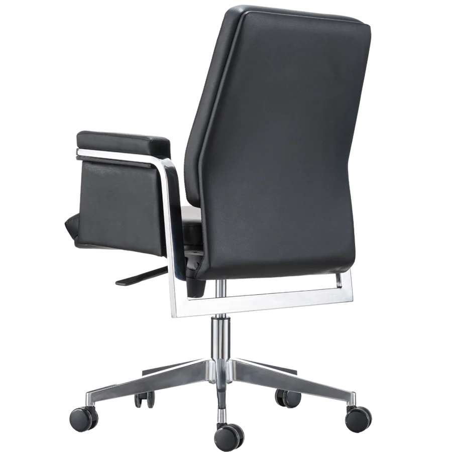 Luxury 350 Aluminum Alloy Chassis 360 Degree Swivel Genuine Leather Executive Gaming Chair Revolving Feature PU Office Chair