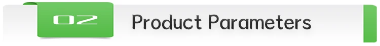 Product parameters