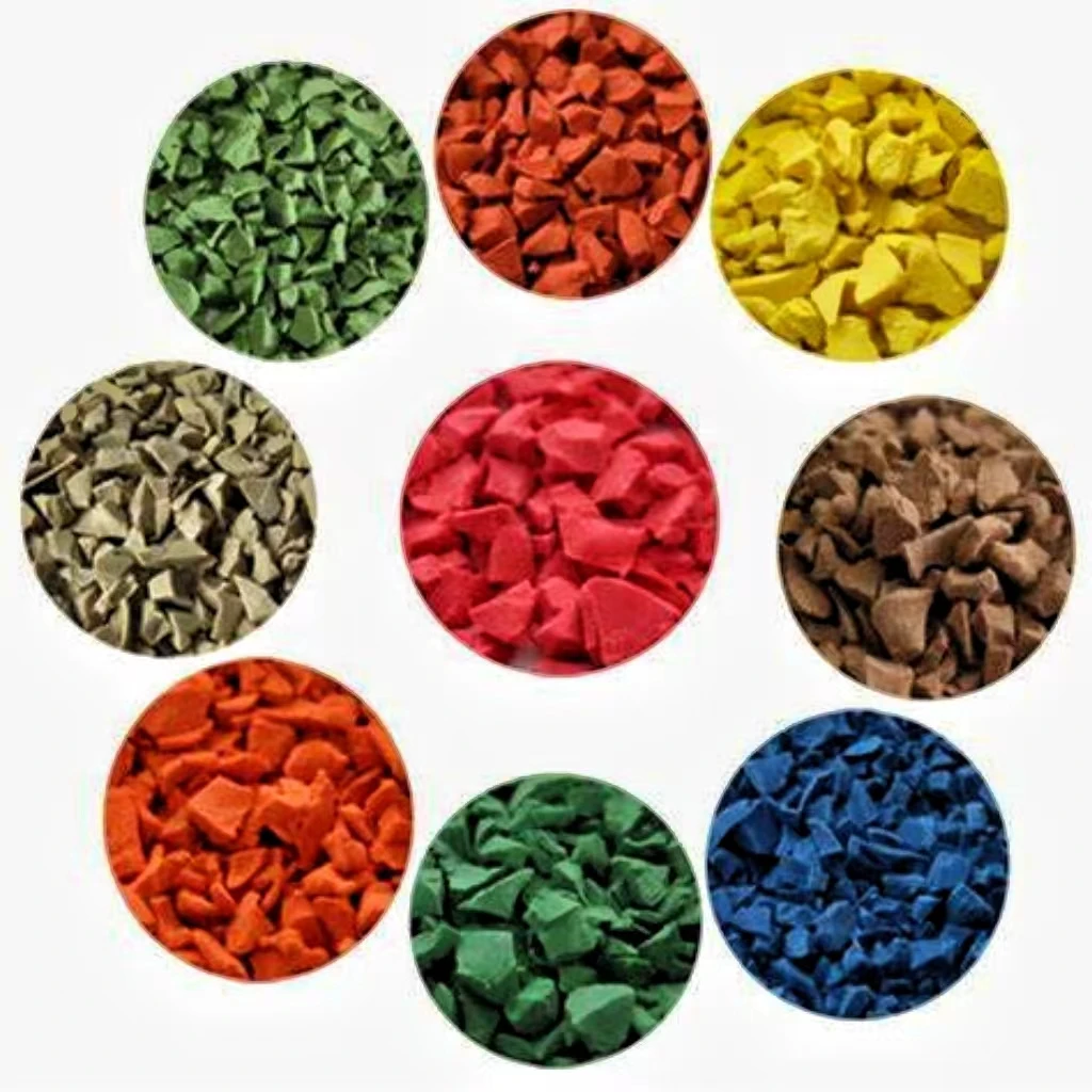 Safety Wet Pour Granulated Epdm Rubber Granules For  Children Playground And Jogging Track, Kindergarten Playground