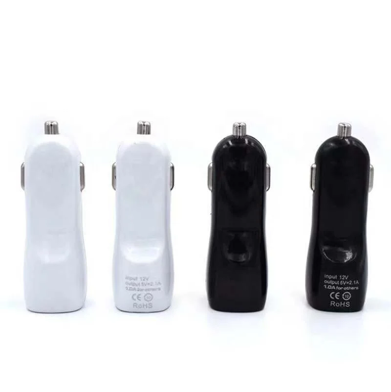 smart mini electric car fast charger multiple 2 port dual usb battery travel car adapter charger For iphone 7 8 X XS MAX 11 12 p