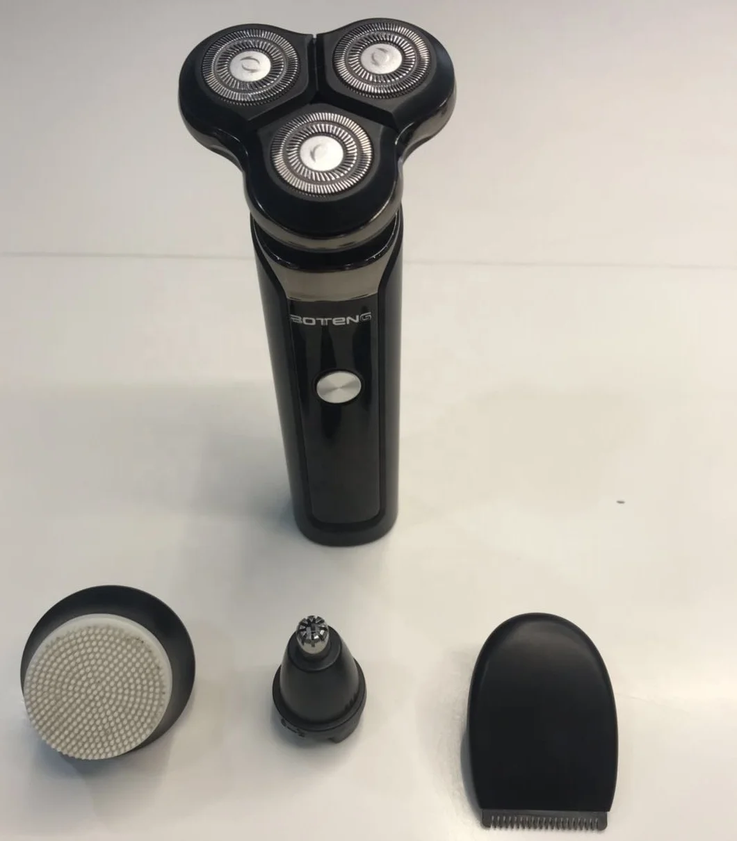 Перезаряжаемая Мужская бритва 4 в 1 триммер для носа триммер для волос моющаяся мойка для лица