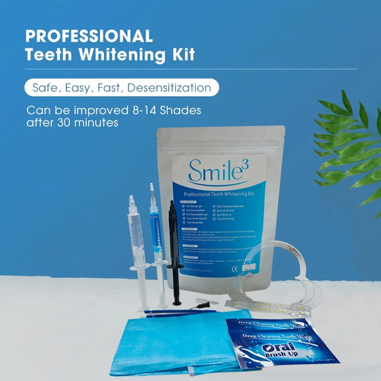 Professional Fast Effective Teeth Whitening Kits 35% Hp 16% Gel Dental Bleaching Strong Dental Teeth Whitening System For Spa
