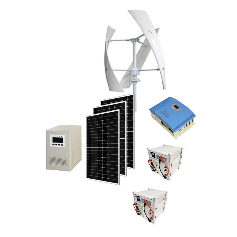 3kw Wind Turbine Generator slip Ring Vertical Axis Wind Turbine Generator 220v Wind Solar Hybrid Power System