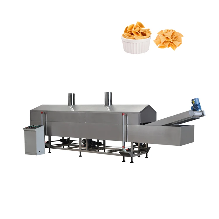 fried food grain crispy rice crust doritos corn chips nachos fryums making machine snack fried snack food production line