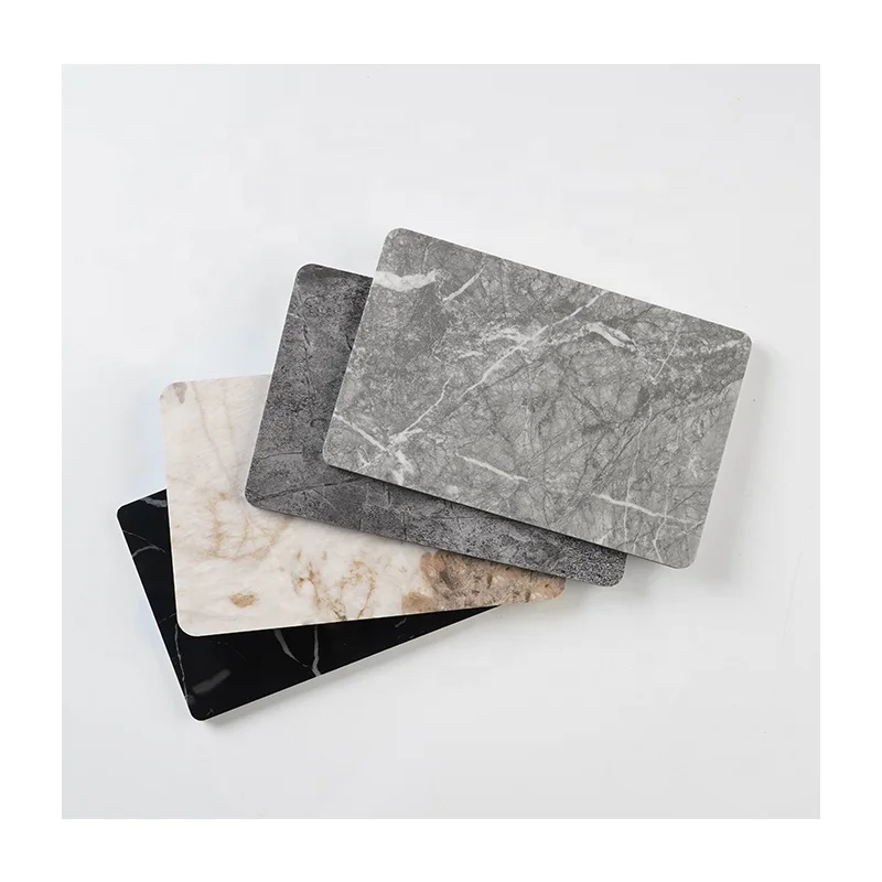 Interior decoration seamless board bamboo charcoal glossy marble pvc wall panel