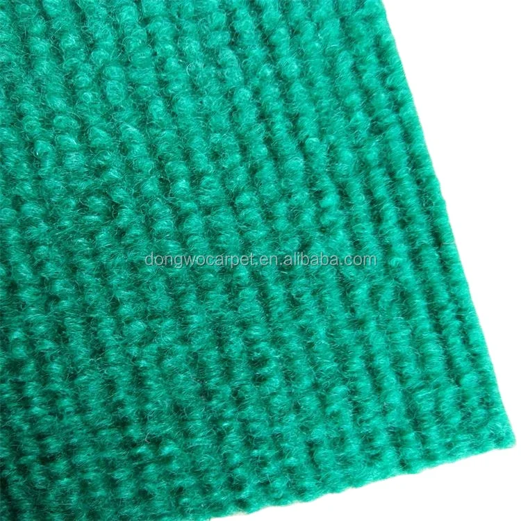 Non woven needle punch plain ribbed exhibition carpet cheap best price