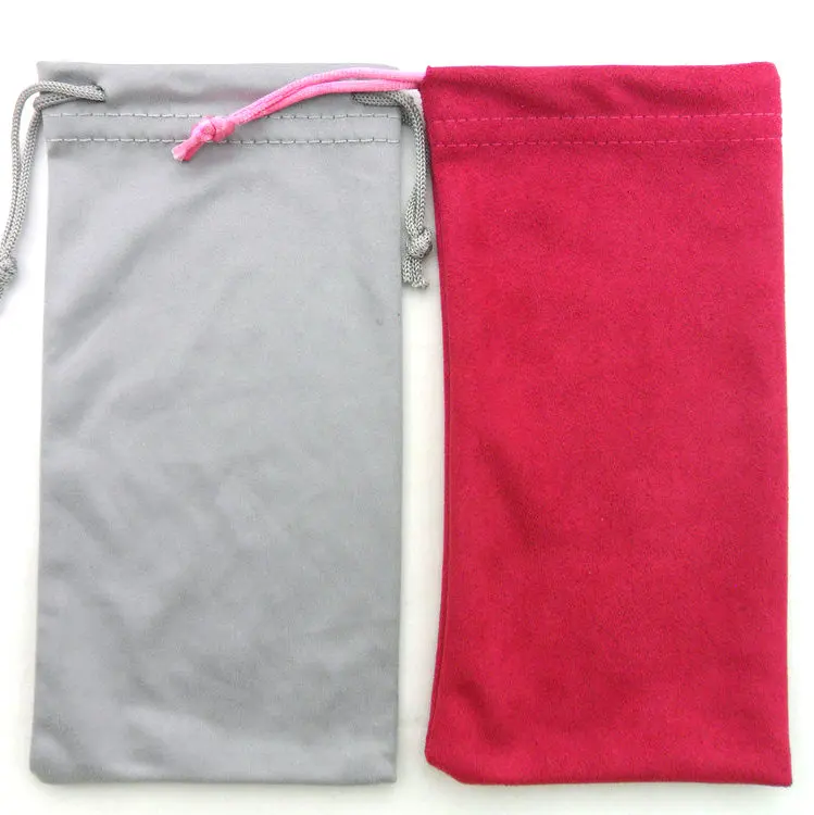 Hot sale Sunglasses pouch  Glasses Gifts Coins Jewelry Microfiber Pouch Soft Cloth Storage Bag For Eyeglasses Sunglasses Oakley