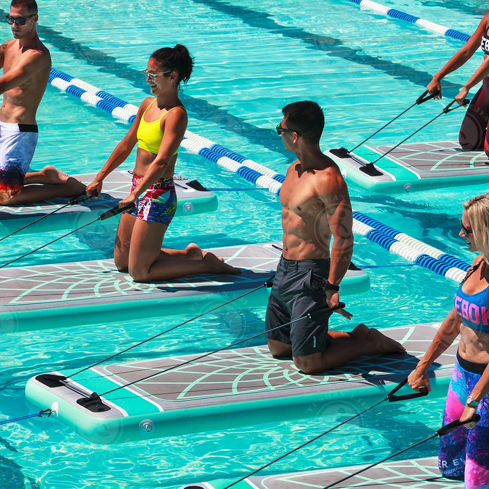 Stand Up Paddle Board Gymnastics Inflatable Water Yoga Mat for Aquatic Fitness Water Sports