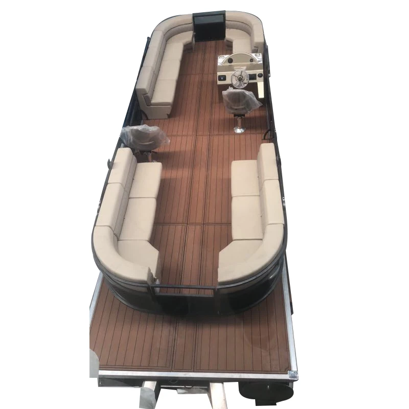 30ft 9m Aluminum luxury yacht party boat  alloy pontoon fishing boat for 18 people