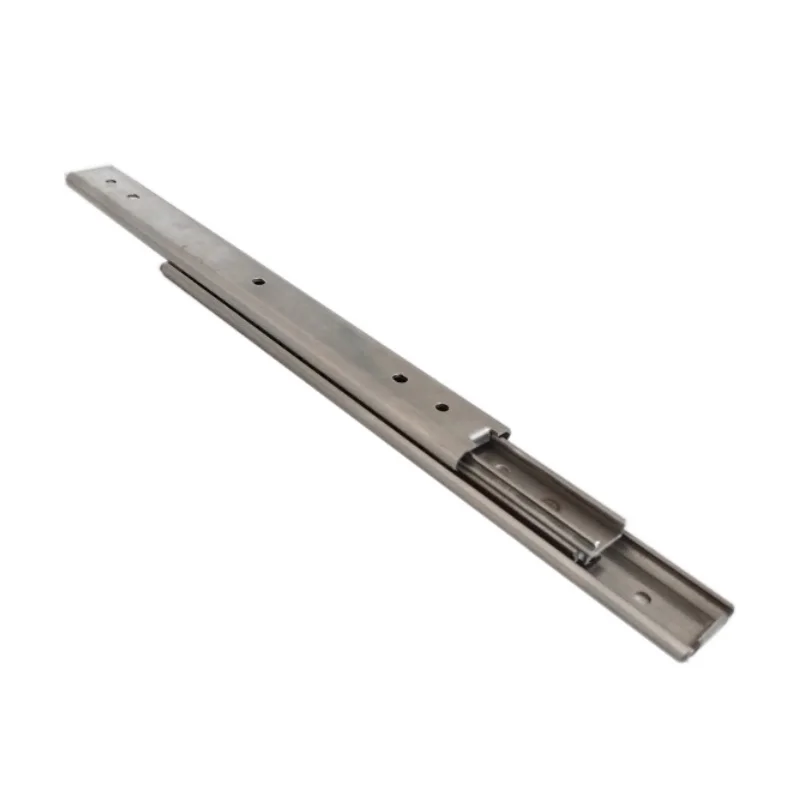 NS2027SS SUS304 drawer slides rail ball bearing slides Industrial three section slide rail SSRXY27