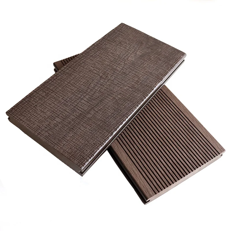 Outdoor Plastic Wood Flooring Waterproof Terrace Garden Decking Artificial  Wood Plastic Composite Decking