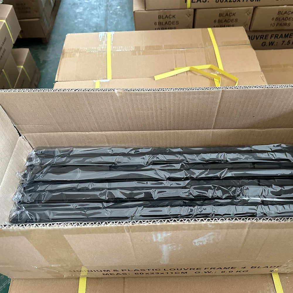 Wholesale Factory Price Louver Door & Window Frames Wooden Blades Shutters Louver Frame