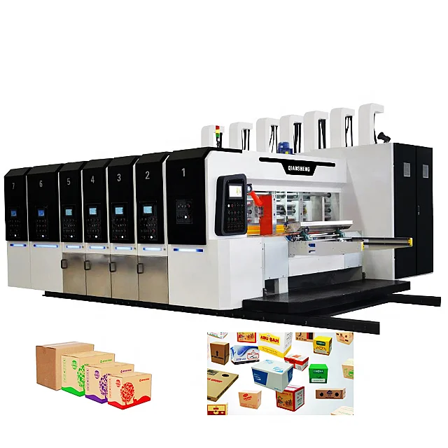Quan Heng carton printing slotting die-cutting machinery automatic /carton printing slotting die-cutting machine easy to opera