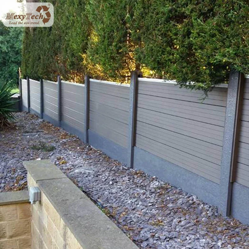 Wpc Recycled Garden Fence Uv Proof Plastic Metal Aluminum Wood Plastic Composite Wholesale Outdoor Decorative Garden Fence Pvc