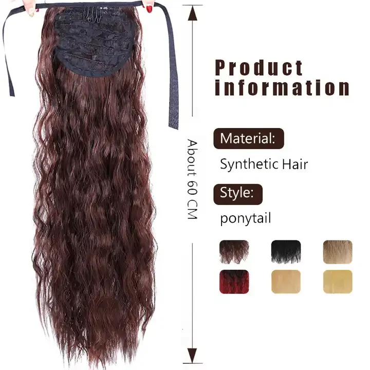 synthetic drawstring ponytail hair