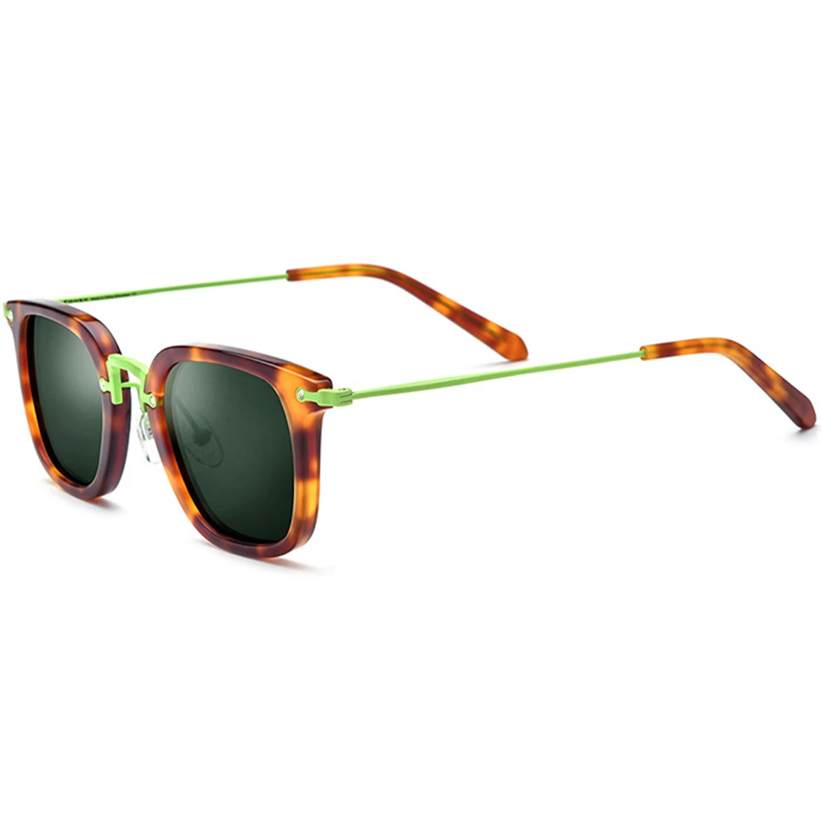 Trend 6072 UV400 Unisex Vintage Fashion Luxury Custom Logo Designer Shades Retro Square Titanium Sunglasses Polarized