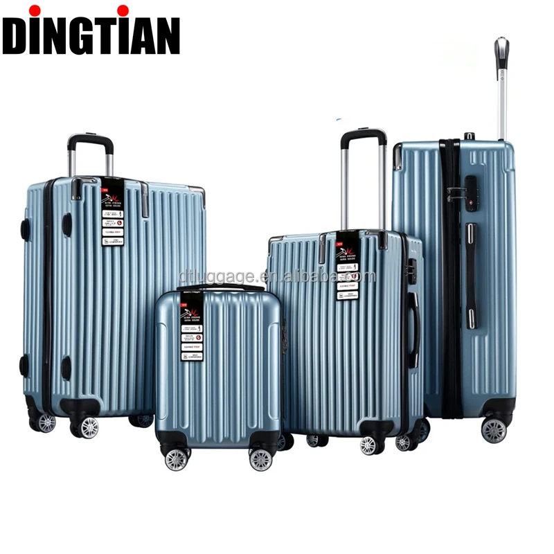 4PCS ABS+PC Material Travel Suitcase Sets Custom Size Cabin Cases Multiple Functions Luggage Sets