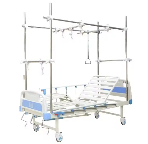 High quality medical furniture Orthopedic grade care bed with two functions manual lifting orthopedic traction bed