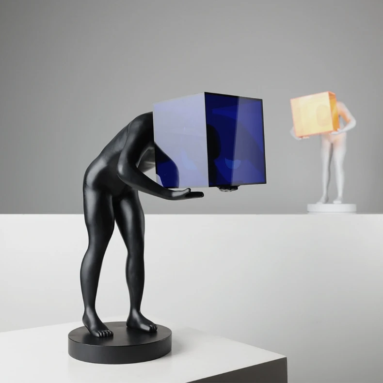 Modern Minimalist Living Room Office Decoration Home Accessories New Creative Orange Home Decor Wholesale Acrylic Home Decor