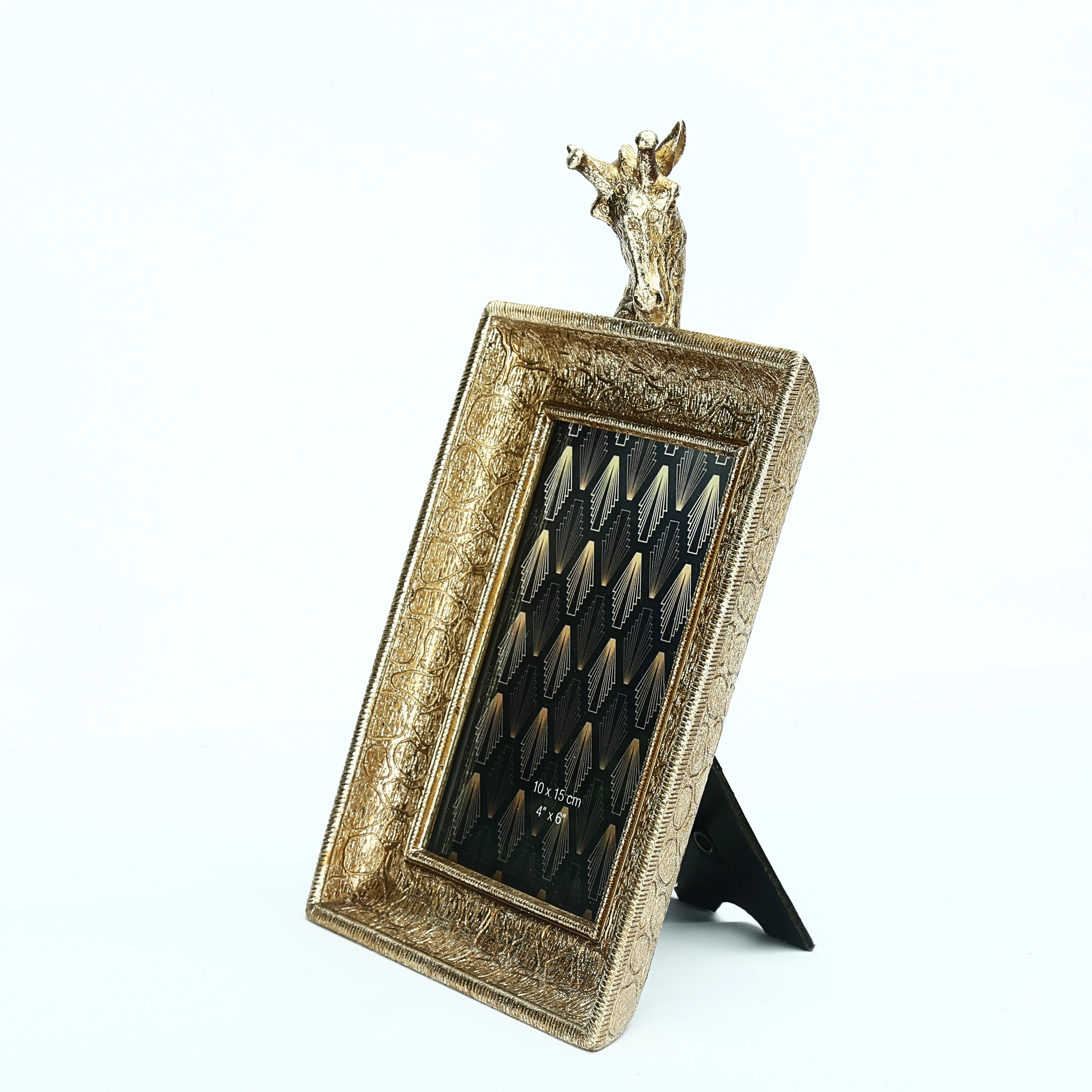 Resin Gold Giraffe Photo Frame Customized for Home Decor