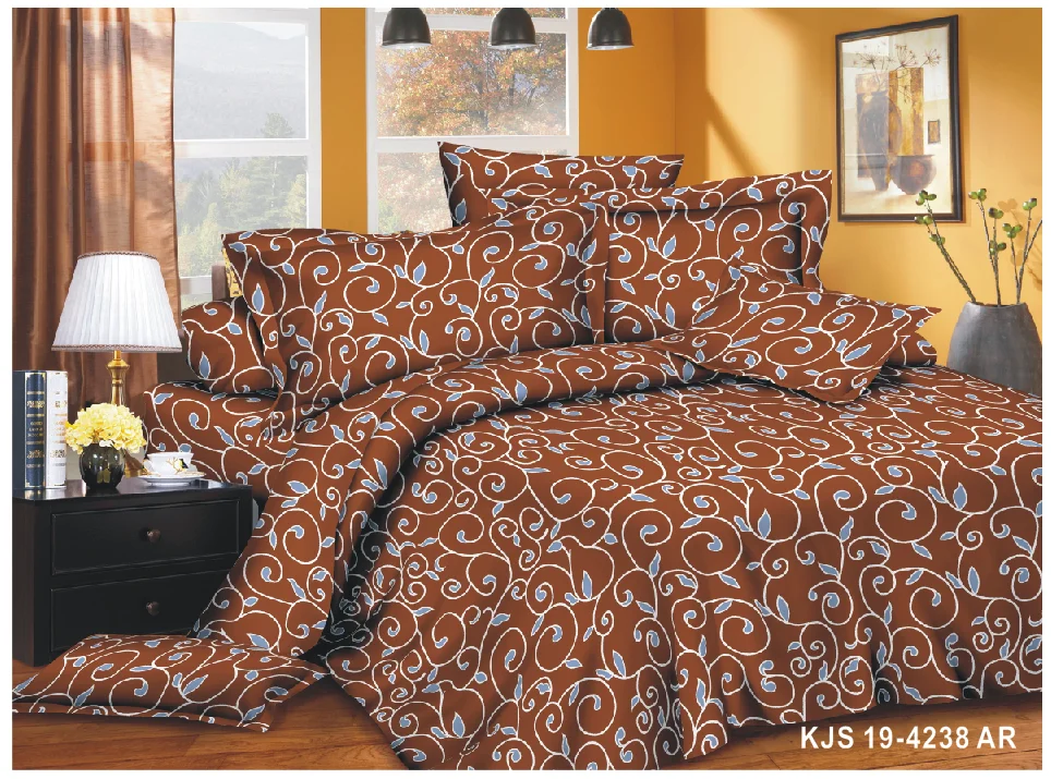 hot sale zhejiang textile polyester printed microfiber fabric for bed sheet bed linen fabric