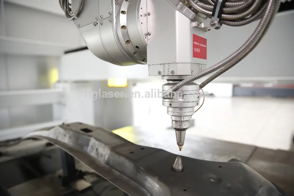 HGTECH Laser Cutting Application and Farms Applicable Industries Sheet Metal 3D 3 Axis 5 Axis Fiber Laser Cutting Machine