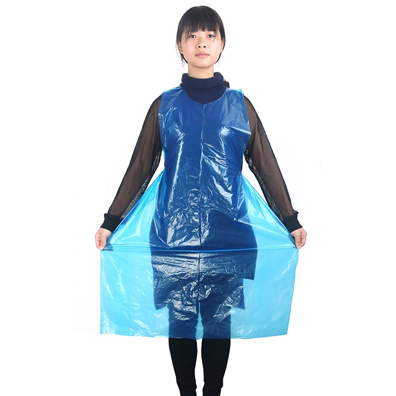 Transparent Custom Waterproof Disposable Pe Plastic Apron Medical