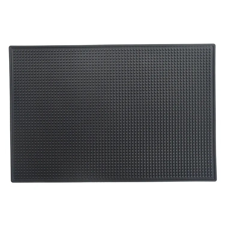 Cup Coasters Tea Cup Bar Accessories Rectangular Thick Rubber Mats Anti-Slip and Water-Resistant mats